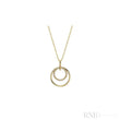 Double Circle Diamond Pendant-RNB Jewellery