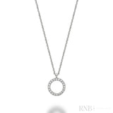 Circle Shape Diamond Pendant