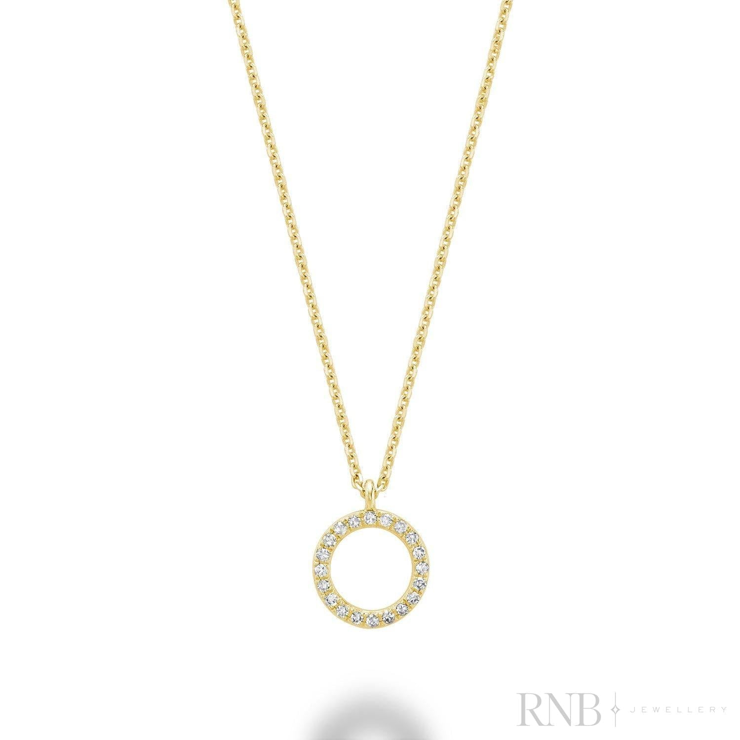 Circle Shape Diamond Pendant
