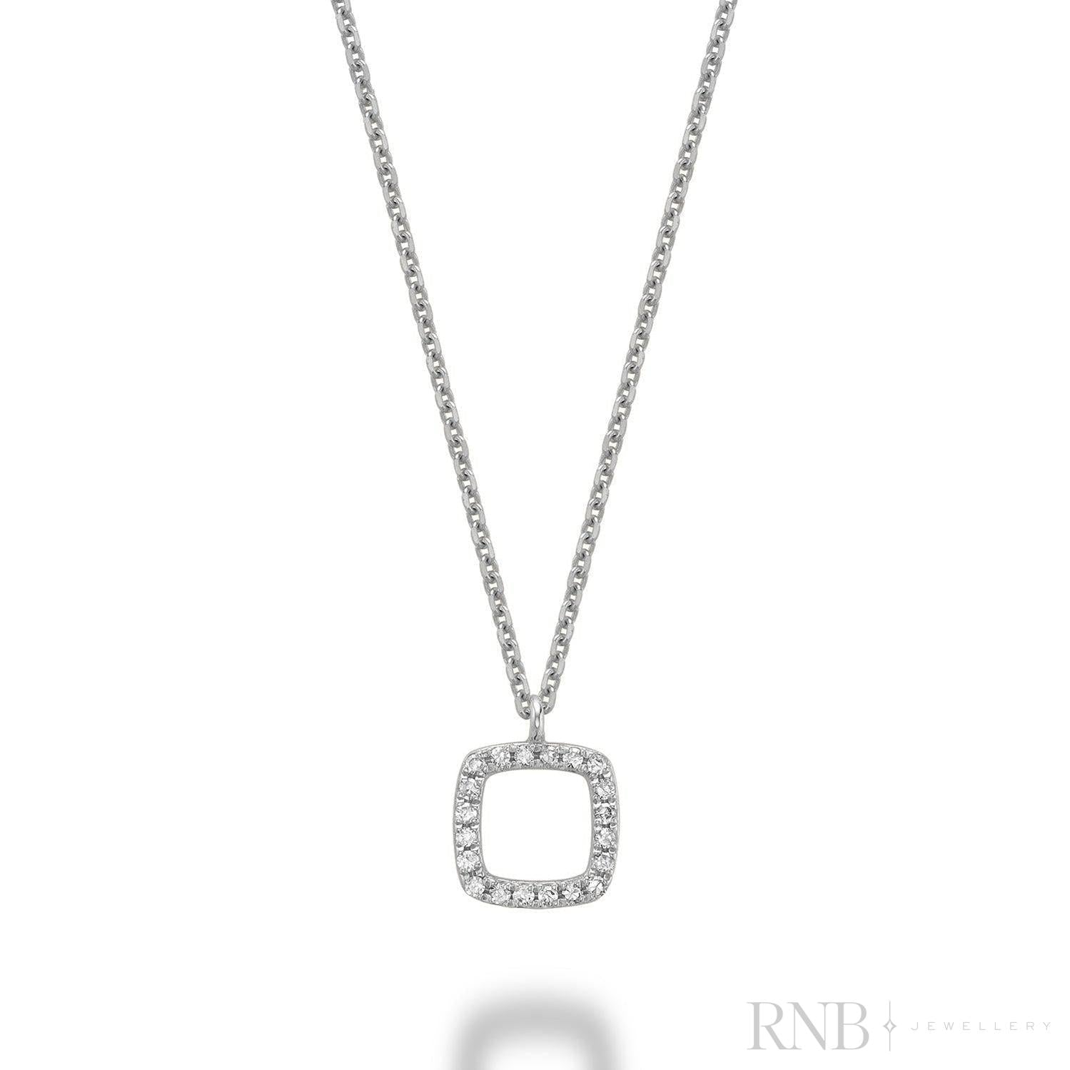 Petite Cushion Shape Diamond Pendant