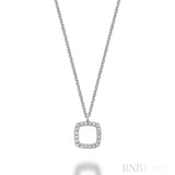 Petite Cushion Shape Diamond Pendant