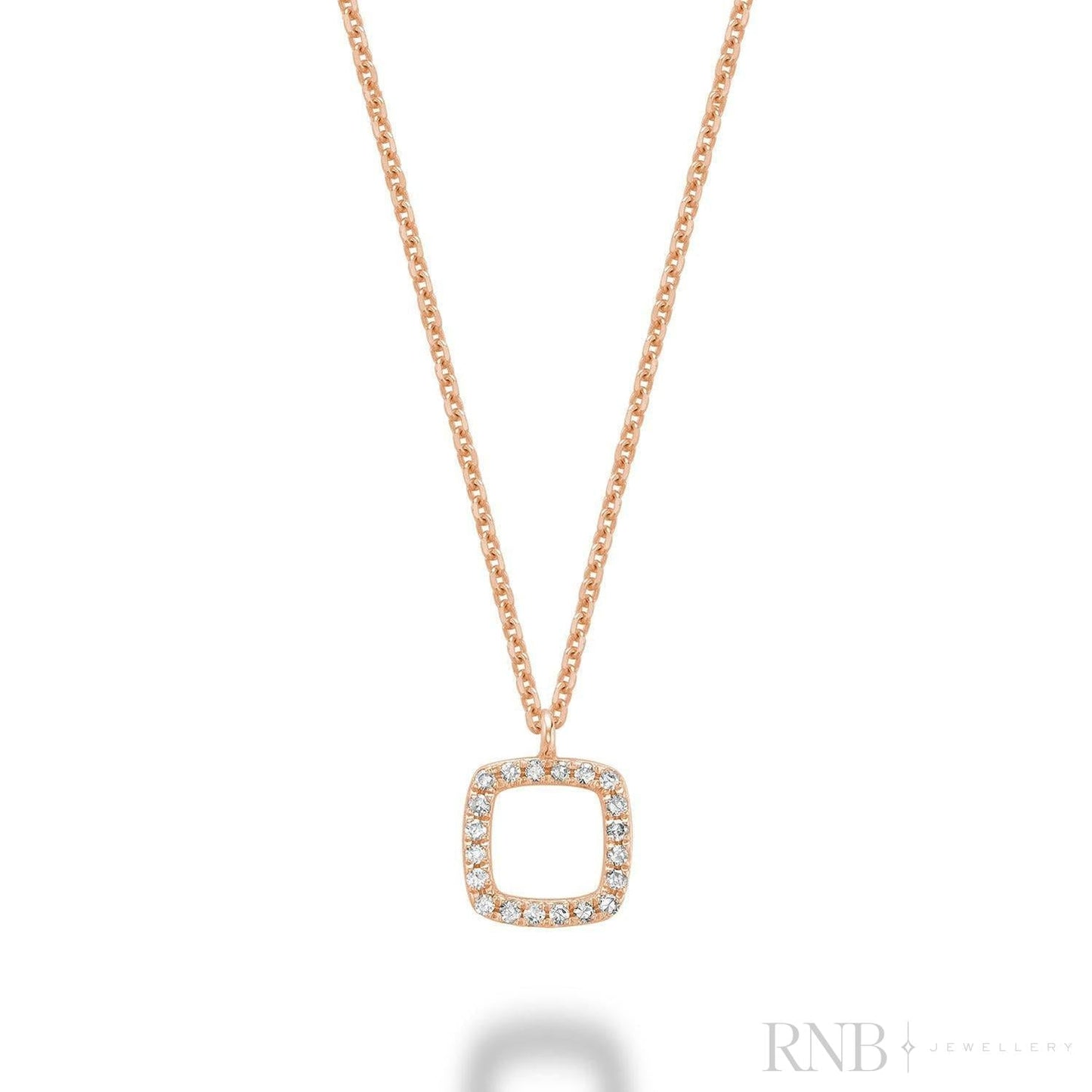 Petite Cushion Shape Diamond Pendant