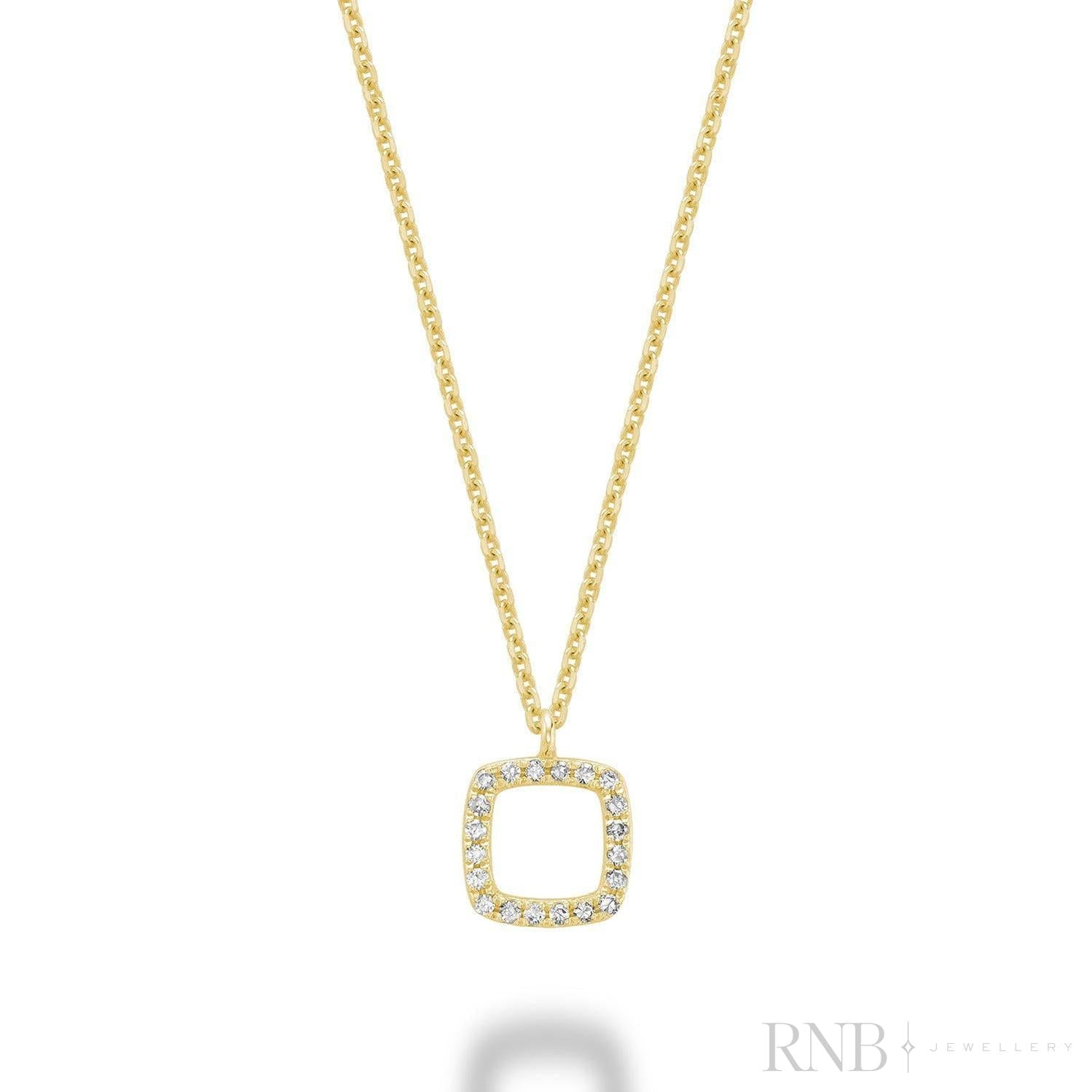 Petite Cushion Shape Diamond Pendant
