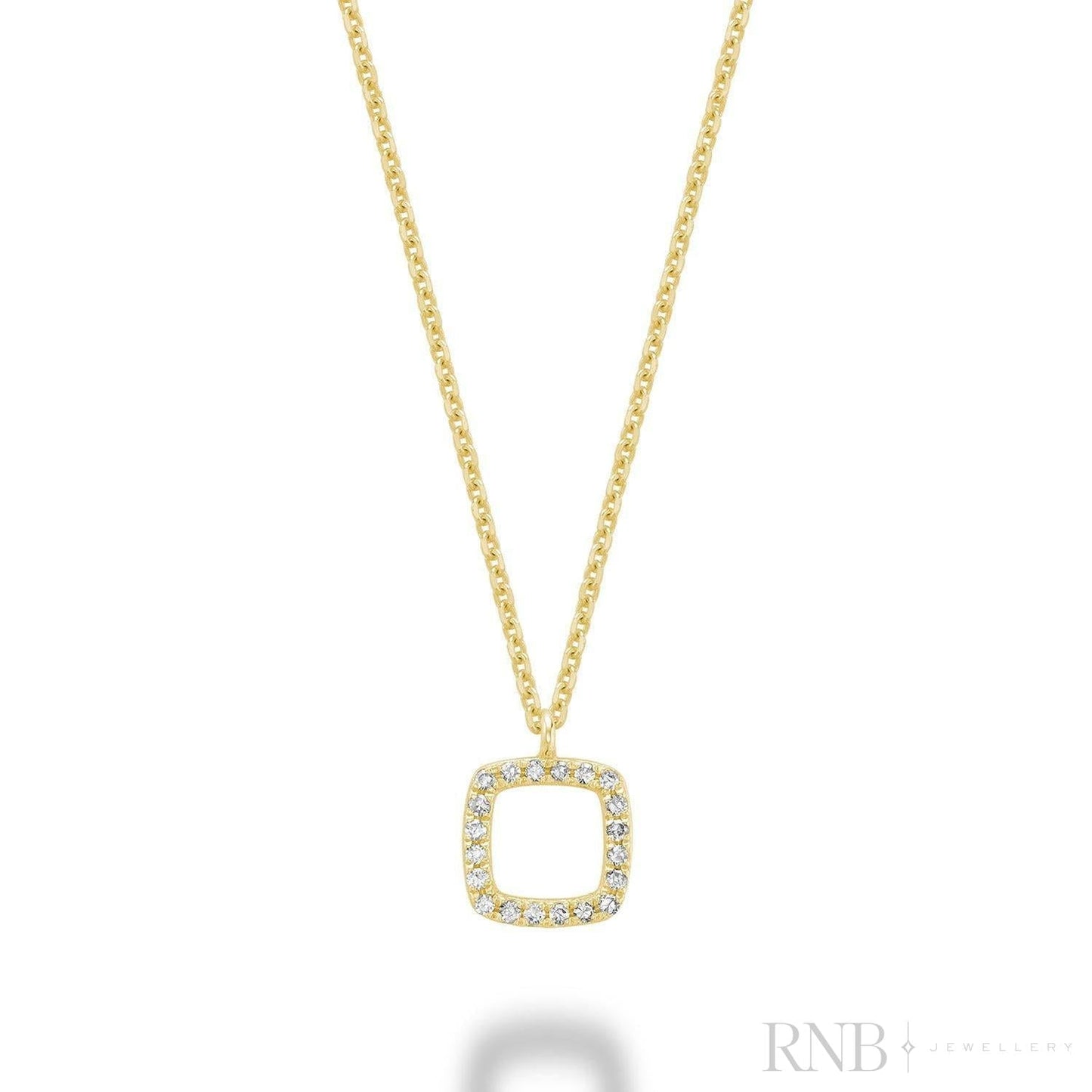 Petite Cushion Shape Diamond Pendant