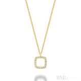 Petite Cushion Shape Diamond Pendant
