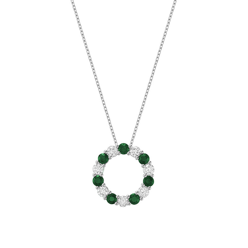 Circle pendant diamond