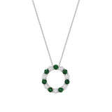 Circle pendant diamond