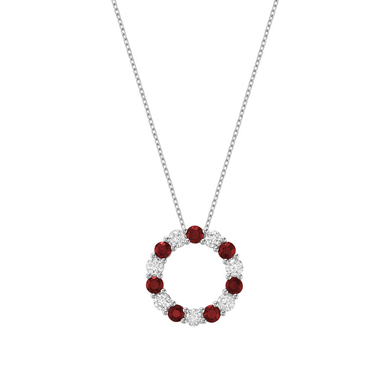 Circle pendant diamond