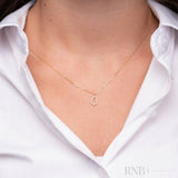 Petite Pear Shape Diamond Pendant