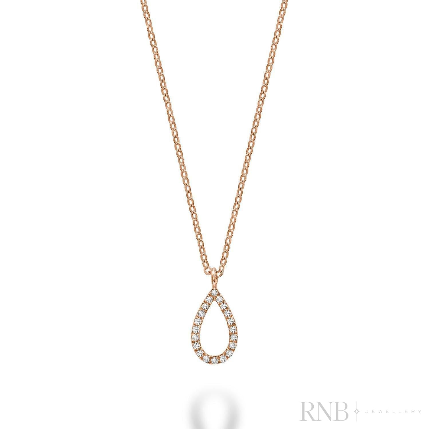 Petite Pear Shape Diamond Pendant