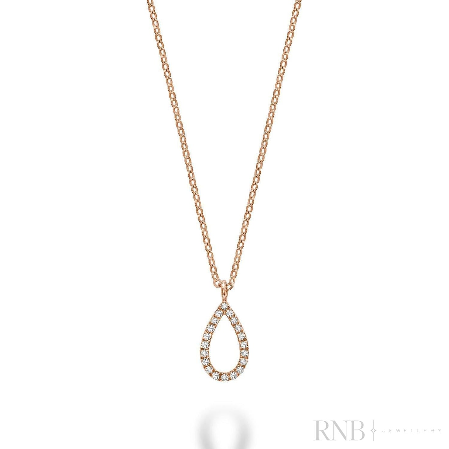 Petite Pear Shape Diamond Pendant