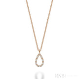Petite Pear Shape Diamond Pendant