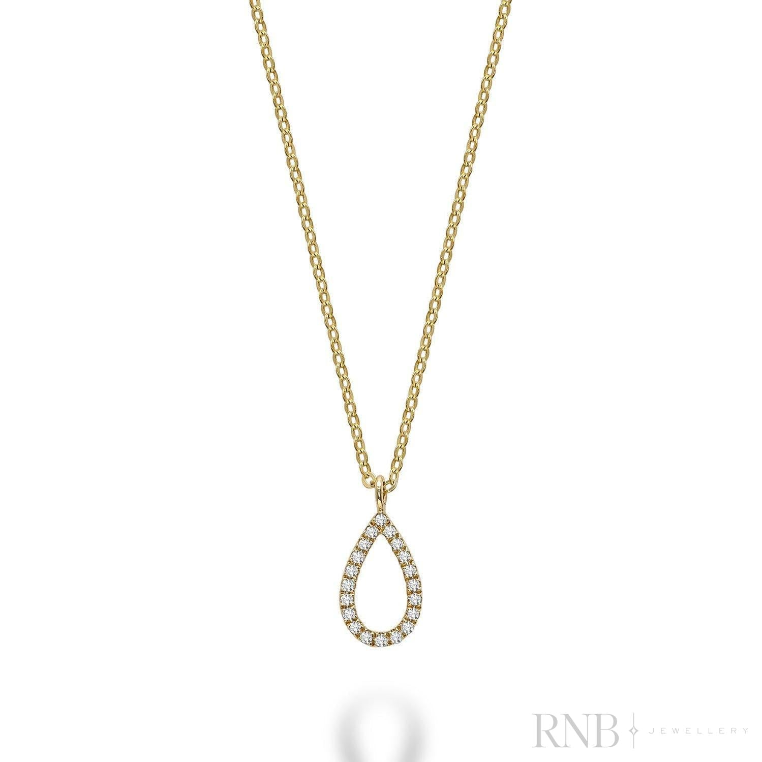 Petite Pear Shape Diamond Pendant