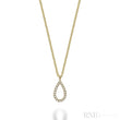 Petite Pear Shape Diamond Pendant