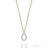 Petite Pear Shape Diamond Pendant