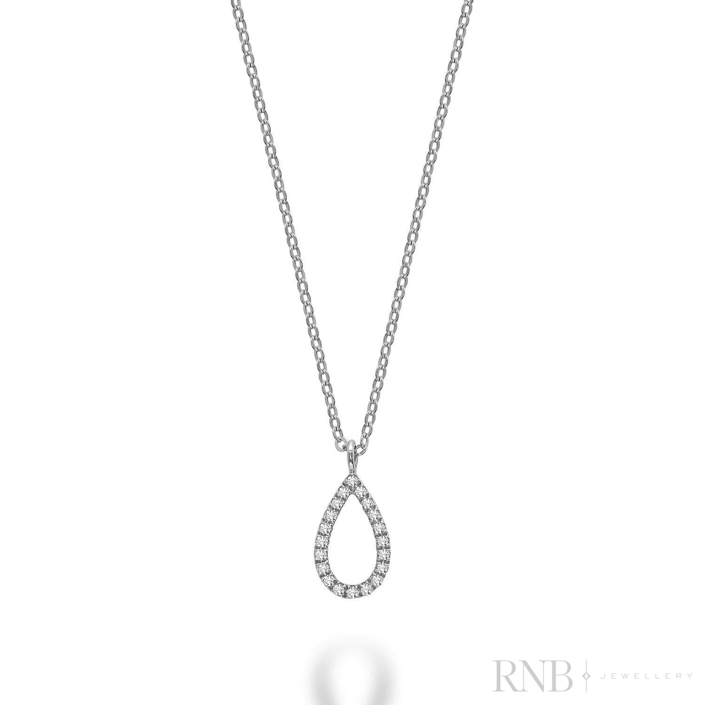 Petite Pear Shape Diamond Pendant