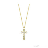 Bezel Cross Diamond Necklace