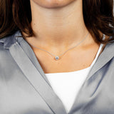 Cushion Shape Halo Diamond Pendant