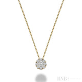 Cluster Diamond Pendant-RNB Jewellery