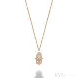 Hamsa Diamond Pendant
