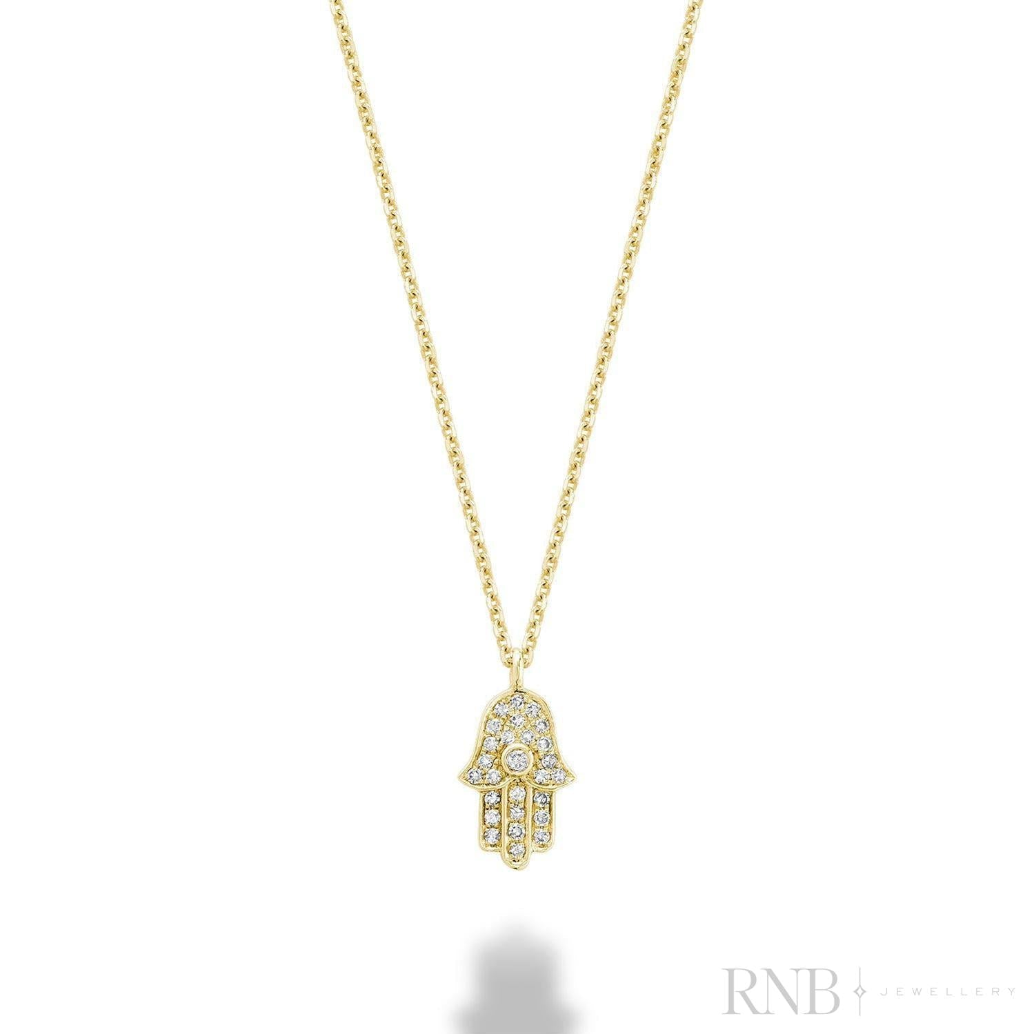 Hamsa Diamond Pendant
