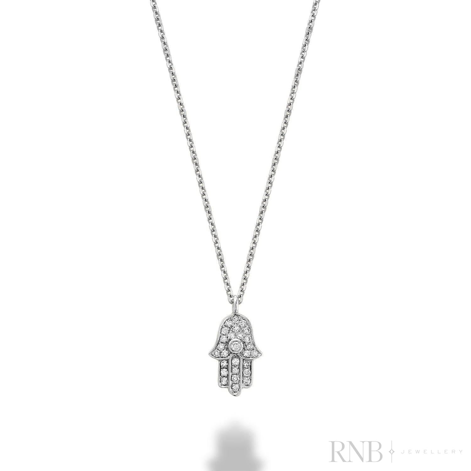 Hamsa Diamond Pendant