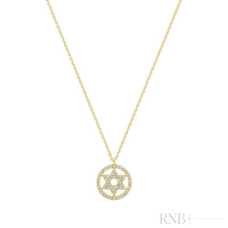 Star Of David Diamond Pendant