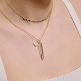 Leaf Diamond Pendant