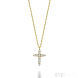 Small Diamond Cross Pendant-RNB Jewellery