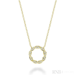 Marquise Circle of Life Diamond Necklace-RNB Jewellery