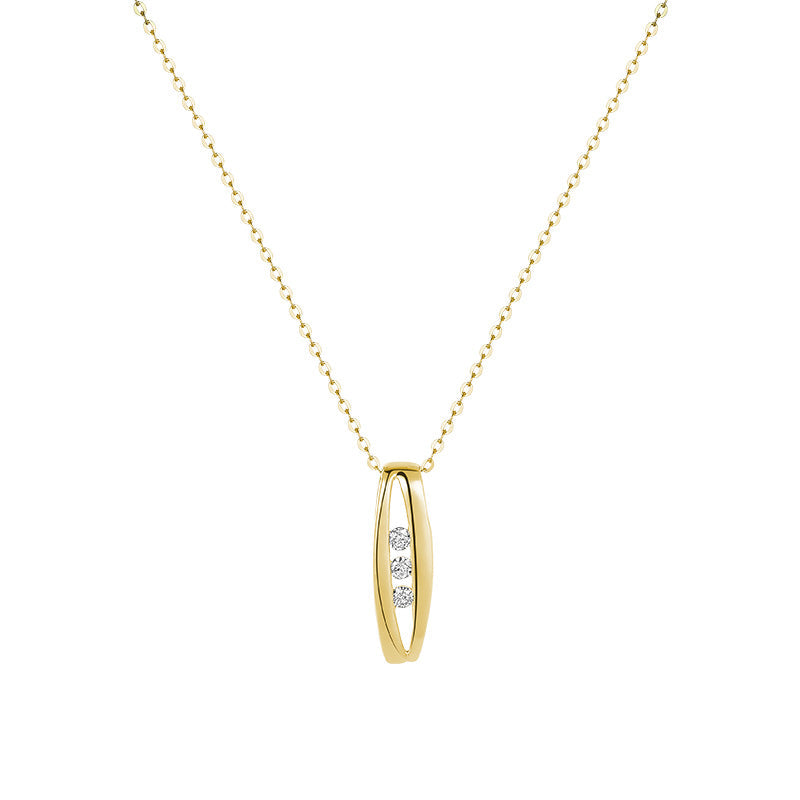 Trinity Diamond Tension Pendant