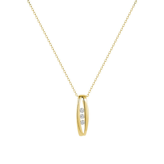Trinity Diamond Tension Pendant