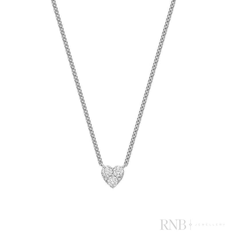 Pave Heart Diamond Pendant