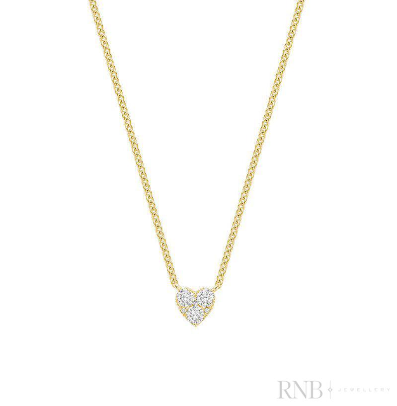 Pave Heart Diamond Pendant