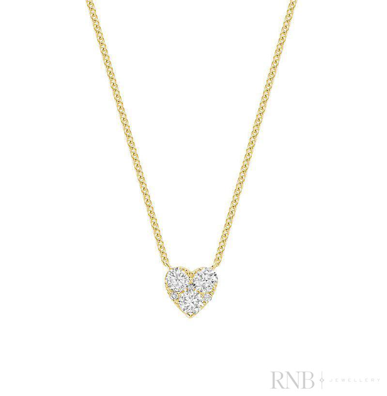 Pave Heart Diamond Pendant