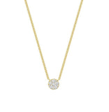 Round Cluster Diamond Pendant