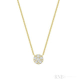 Round Cluster Diamond Pendant
