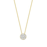 Round Cluster Diamond Pendant
