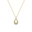 Elegant Drop Pave Diamond Pendant