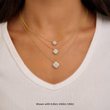 Cushion Halo Cluster Diamond Pendant