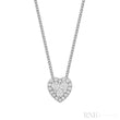 Halo Heart Illusion Diamond Pendant