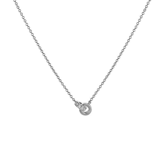 Interlocking Diamond Necklace