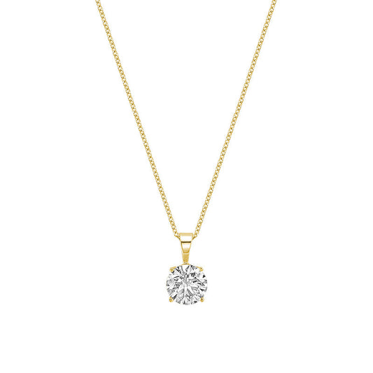 Lab Grown Solitaire Pendant