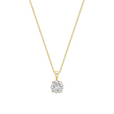 Lab Grown Solitaire Pendant