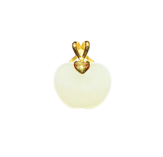 24K Hetian Jade Pendant (Apple)