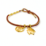 24 Gold Bracelet (Maple Leaf, lucky Charm)