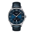 TISSOT CHEMIN DES TOURELLES POWERMATIC 80 BLUE DIAL AND LEATHER STRAP T0994071604800
