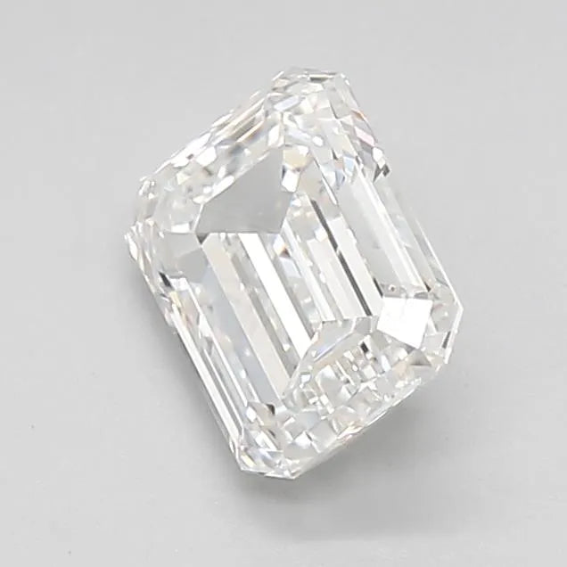 1.43ct Emerald Lab Grown Diamond (Colour D, Clarity IF, Cut EX, IGI Certified)