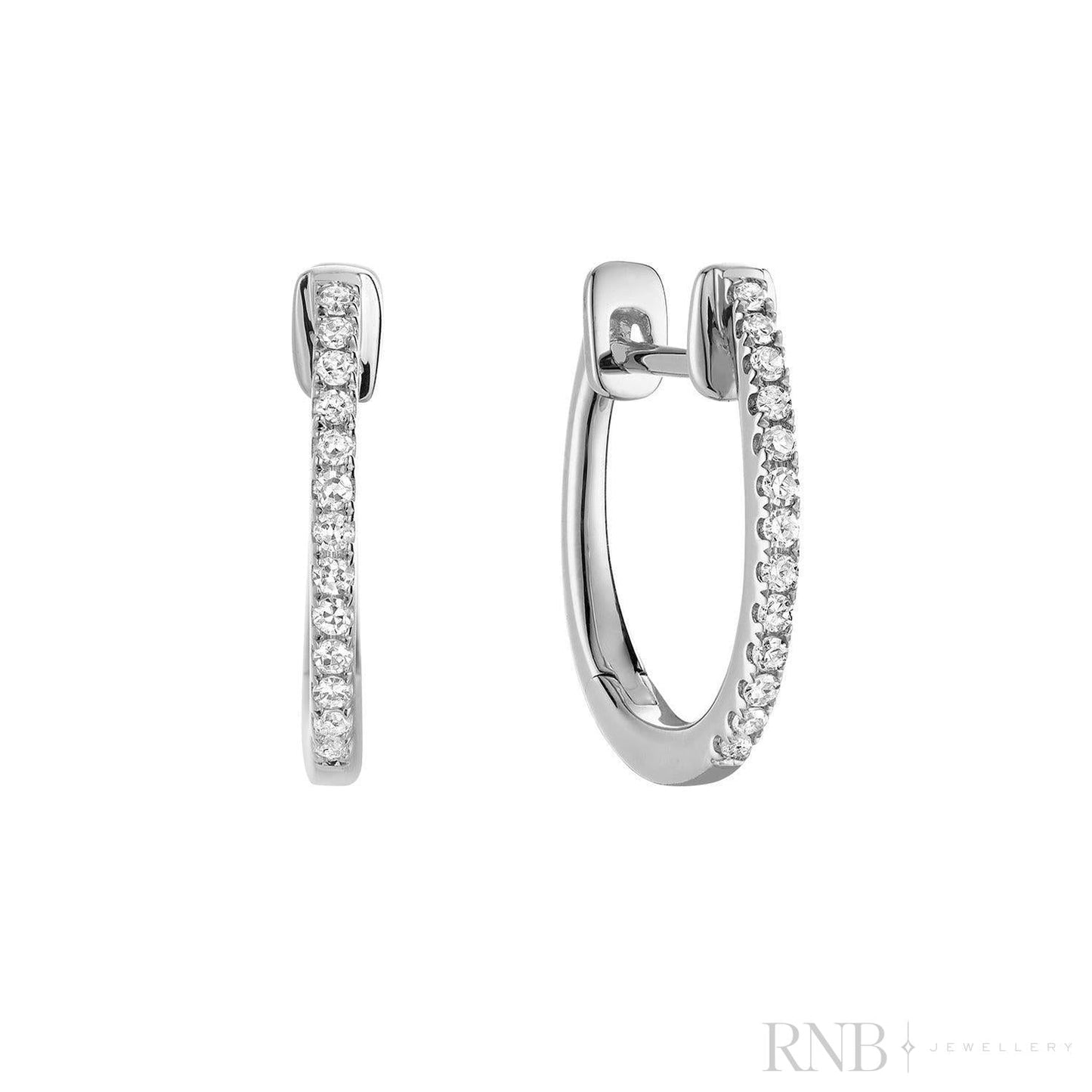 Diamond Huggie Earrings