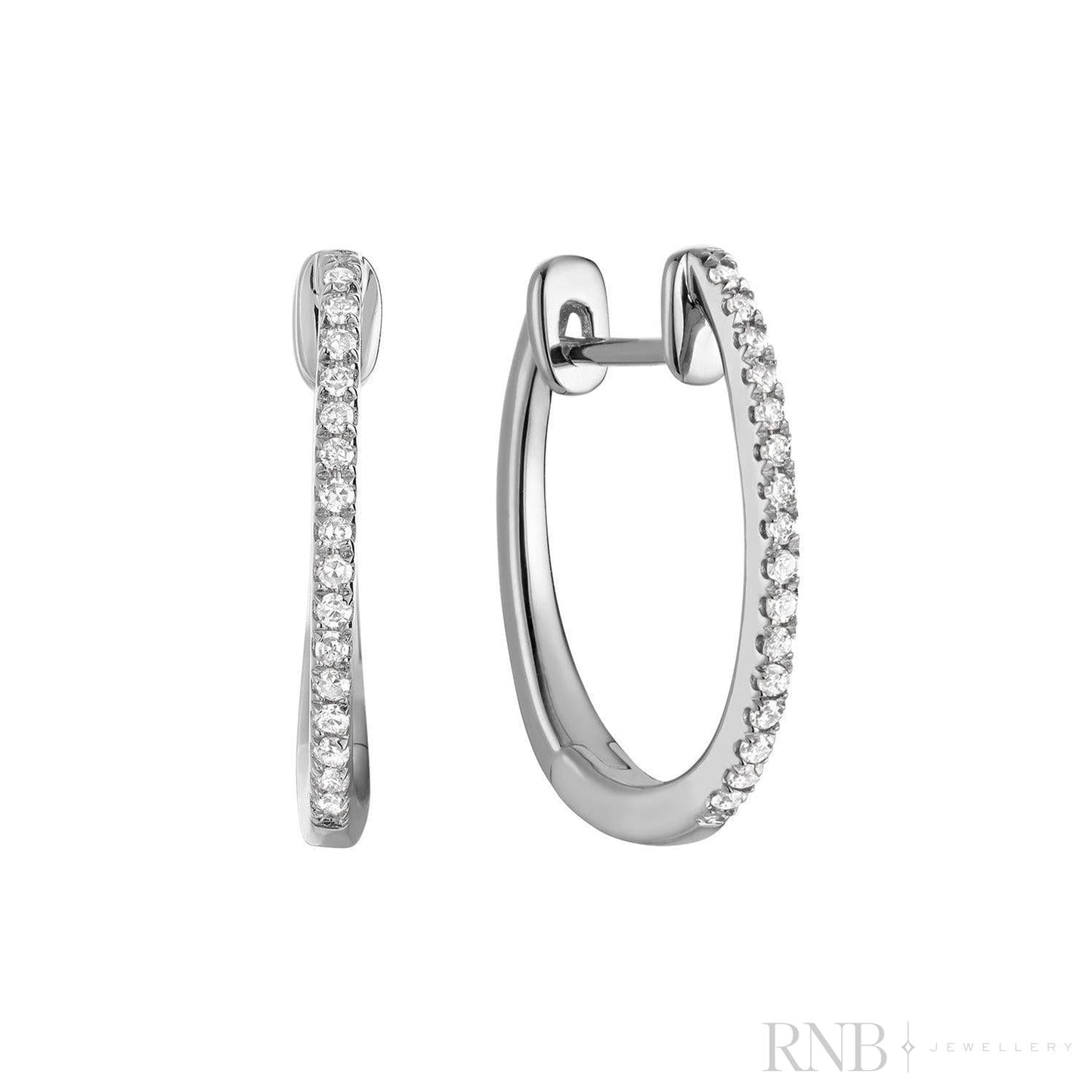 Diamond Huggie Earrings